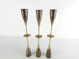 Set van 6 vintage verzilverde champagneflûtes met messing voet – foto 4 – kavel bij De Kringwinkel, Heverlee
