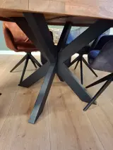 Ronde eetkamertafel met 5 stoelen – foto 3 – kavel bij Onlineveilingmeester, Hoogeveen