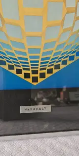 Set van 2 ingelijste Vasarely prints – foto 4 – kavel bij De Kringwinkel, Lochristi
