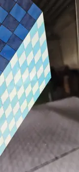 Set van 2 ingelijste Vasarely prints – foto 6 – kavel bij De Kringwinkel, Lochristi