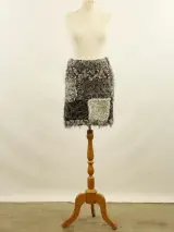 CHANEL - luxe patchwork rok met pailletten, wol, mohair, alpaca en cashmere – foto 2 – kavel bij De Kringwinkel, Antwerpen