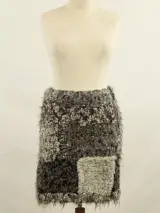 CHANEL - luxe patchwork rok met pailletten, wol, mohair, alpaca en cashmere – foto 3 – kavel bij De Kringwinkel, Antwerpen