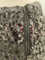CHANEL - luxe patchwork rok met pailletten, wol, mohair, alpaca en cashmere – foto 7 – kavel bij De Kringwinkel, Antwerpen