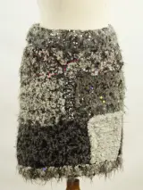 CHANEL - luxe patchwork rok met pailletten, wol, mohair, alpaca en cashmere – foto 10 – kavel bij De Kringwinkel, Antwerpen
