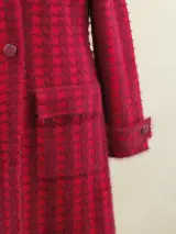 Twinset Actitude - knappe vest in fuchsia en framboosroze pied-de-poule – foto 4 – kavel bij De Kringwinkel, Antwerpen