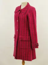 Twinset Actitude - knappe vest in fuchsia en framboosroze pied-de-poule – foto 5 – kavel bij De Kringwinkel, Antwerpen
