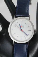 Vintage Mondaine horloge - Philip Morris – foto 3 – kavel bij De Kringwinkel, Brecht