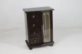 Vintage houten sieraden kastje – kavel bij De Kringwinkel, Brecht