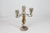 Marmeren kandelaar Hollywood-Regency stijl – kavel bij De Kringwinkel, Brecht