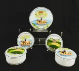 Set Villeroy & Boch, Design Naif, 4+1 porseleinen dozen van Gérard Laplau – foto 9 – kavel bij De Kringwinkel, Turnhout