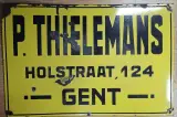 Vintage metalen reclamebord vroegere fietsenwinkel Gent – kavel bij De Kringwinkel, Gent