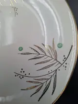 6 vintage Boch La Louvière borden decor Palme – kavel bij De Kringwinkel, Gent