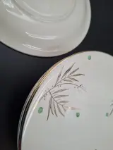6 vintage Boch La Louvière borden decor Palme – foto 2 – kavel bij De Kringwinkel, Gent