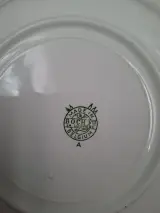 6 vintage Boch La Louvière borden decor Palme – foto 3 – kavel bij De Kringwinkel, Gent