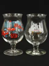 Set van 6 Duvel Art glazen met sleutelhanger – foto 5 – kavel bij De Kringwinkel, Antwerpen