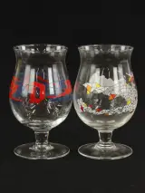 Set van 6 Duvel Art glazen met sleutelhanger – foto 6 – kavel bij De Kringwinkel, Antwerpen