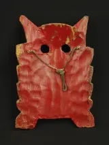 Decoratief uilenmasker / wandmasker – handbeschilderd – foto 5 – kavel bij De Kringwinkel, Antwerpen