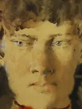 Slava Korobeynikov (°1968) – gesigneerde aquarel, portret – foto 6 – kavel bij De Kringwinkel, Antwerpen