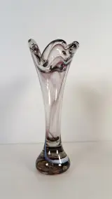 Set van 2 decoratieve glazen vazen – foto 4 – kavel bij De Kringwinkel, Turnhout