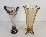 Set van 2 decoratieve glazen vazen – foto 9 – kavel bij De Kringwinkel, Turnhout