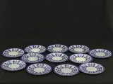 Boch La Louviere Belgium set van 12 vintage dessertborden met Nevada decor – kavel bij De Kringwinkel, Antwerpen