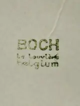 Boch La Louviere Belgium set van 12 vintage dessertborden met Nevada decor – foto 5 – kavel bij De Kringwinkel, Antwerpen