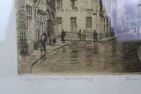 Genummerde ets “Katelijnestraat Mechelen” - Rom. Malfliet – foto 4 – kavel bij De Kringwinkel, Izegem