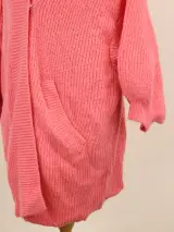MaxMara roze oversized gebreid vest met zakken - maat L – foto 3 – kavel bij De Kringwinkel, Antwerpen