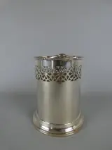 Zilverkleurige wijnkoeler met decoratief patroon – foto 2 – kavel bij De Kringwinkel, Diest