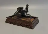 925 zilveren filigraan miniatuur van een riksja – foto 3 – kavel bij De Kringwinkel, Aalst