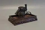 925 zilveren filigraan miniatuur van een riksja – foto 4 – kavel bij De Kringwinkel, Aalst