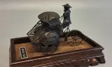 925 zilveren filigraan miniatuur van een riksja – foto 7 – kavel bij De Kringwinkel, Aalst