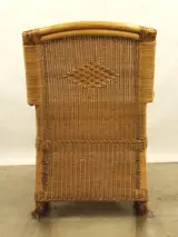 Vintage rotan schommelstoel in de stijl van Rohé Noordwolde - jaren 1960/70 – foto 4 – kavel bij De Kringwinkel, Antwerpen