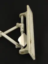 Vintage industriële schaar- of harmonicalamp - verstelbaar metalen wandmodel - midden 20e eeuw – foto 5 – kavel bij De Kringwinkel, Antwerpen
