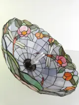 Grote Tiffany-stijl Hanglamp – Lucide Belgisch Design – Ø 43 cm – foto 11 – kavel bij De Kringwinkel, Heverlee