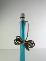 Blauwe glazen tafellamp Cristal Daum – foto 2 – kavel bij De Kringwinkel, Heverlee