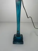 Blauwe glazen tafellamp Cristal Daum – foto 13 – kavel bij De Kringwinkel, Heverlee