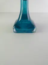 Blauwe glazen tafellamp Cristal Daum – foto 3 – kavel bij De Kringwinkel, Heverlee