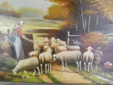Set van 2 Klassieke Schilderijen – F. Fobbe – Landelijke Scènes (Olieverf op Doek) – foto 9 – kavel bij De Kringwinkel, Heverlee