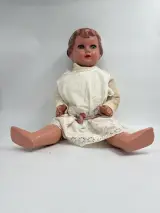 Grote antieke Schildkröt pop met geluidsmechanisme – Model 64 – Celluloid / Hard plastic – foto 2 – kavel bij De Kringwinkel, Gent