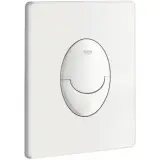 8x WC Bedieningsplaat GROHE, Skate Air, alpinewit – kavel bij Onlineveilingmeester, Drunen