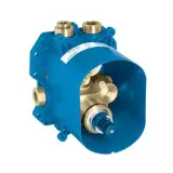 Universele inbouwthermostaat / inbouwdeel GROHE, Rapido T, chroom / blauw – kavel bij Onlineveilingmeester, Drunen
