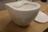 2x Toiletpot met toiletbril, Rimless + Soft Close, wit – kavel bij Onlineveilingmeester, Drunen