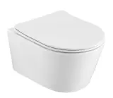 Toiletpot met toiletbril Atlantic, Bruce Compact, wit – kavel bij Onlineveilingmeester, Drunen