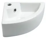 3x Hoekfonteinset Wiesbaden + GROHE, Pallas 32.3494, wit – kavel bij Onlineveilingmeester, Drunen