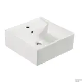 Wastafel met kraan Wiesbaden + GROHE, Larx, wit – kavel bij Onlineveilingmeester, Drunen
