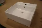 Wastafel met kraan Wiesbaden + GROHE, Larx, wit – foto 3 – kavel bij Onlineveilingmeester, Drunen
