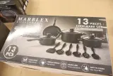 2x Pannenset Marblex, zwart – kavel bij Onlineveilingmeester, Drunen