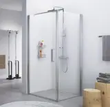 Draaideur voor douche-nis Novellini, V01 A, chroom – kavel bij Onlineveilingmeester, Drunen