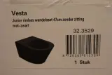 Wandcloset Hang Vesta Junior Wiesbaden, Hangtoilet Rimless, zwart – foto 6 – kavel bij Onlineveilingmeester, Drunen